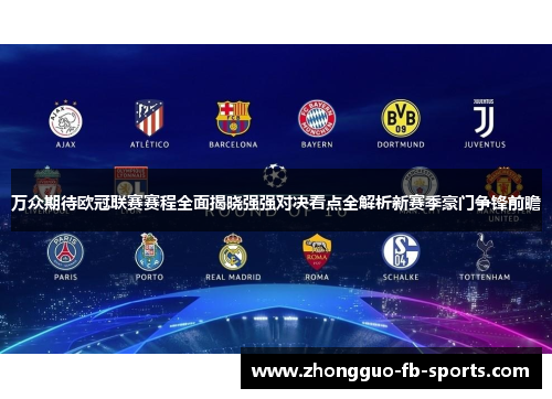 万众期待欧冠联赛赛程全面揭晓强强对决看点全解析新赛季豪门争锋前瞻