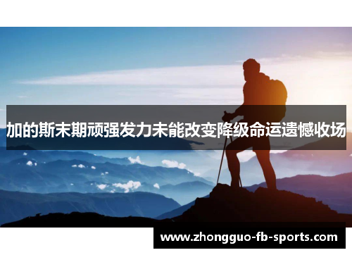 加的斯末期顽强发力未能改变降级命运遗憾收场